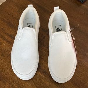NWT - White Vans size 2 Youth
